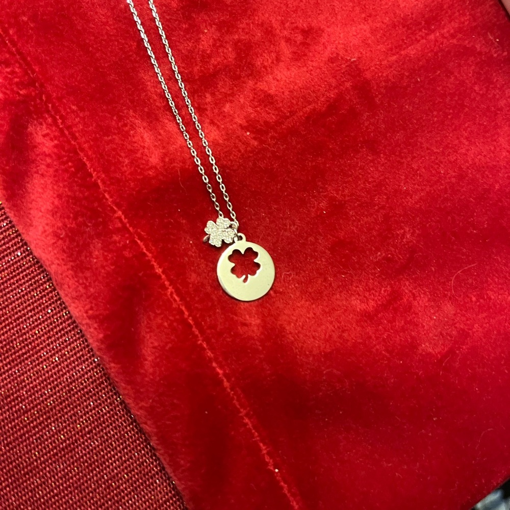 Shamrock Rhodium with crystal by Swarovski